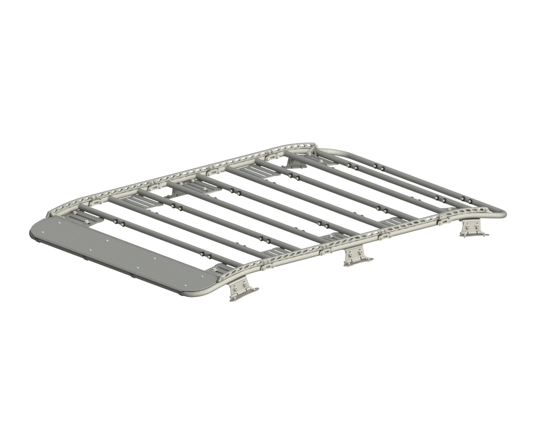 Dual Radius End Full Rack Assembly w/ HDRs - Raw Finish