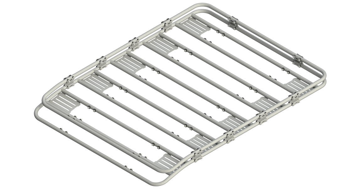 Radius End Full Rack Assembly w/ DTRs - Raw Finish – Zombie Racks