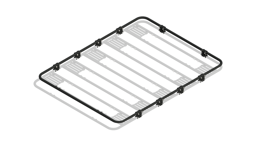 Flat End w/ Short End Double Tap Rail Assembly