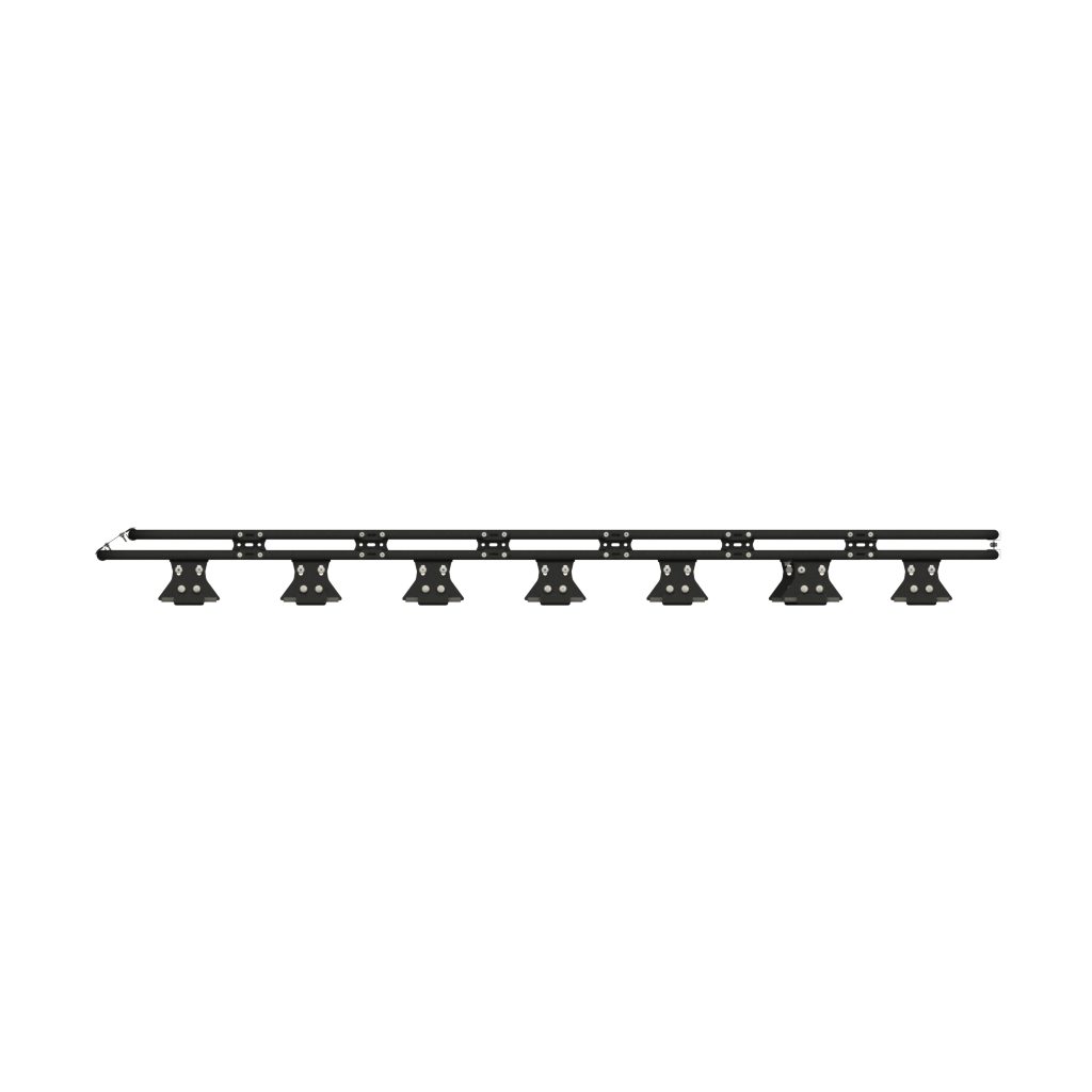 Jeep JL 4 Door Wrangler Full Rack Assembly With Double Tap Rails