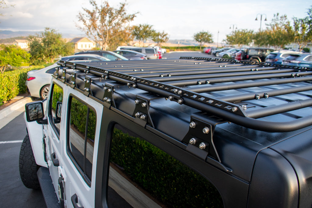Jeep JL 4 Door Wrangler Full Roof Rack Assembly With Hybrid Death