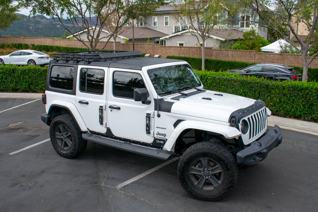 Jeep JL 4 Door Wrangler Half Roof Rack Assembly With DTRs – Zombie Racks