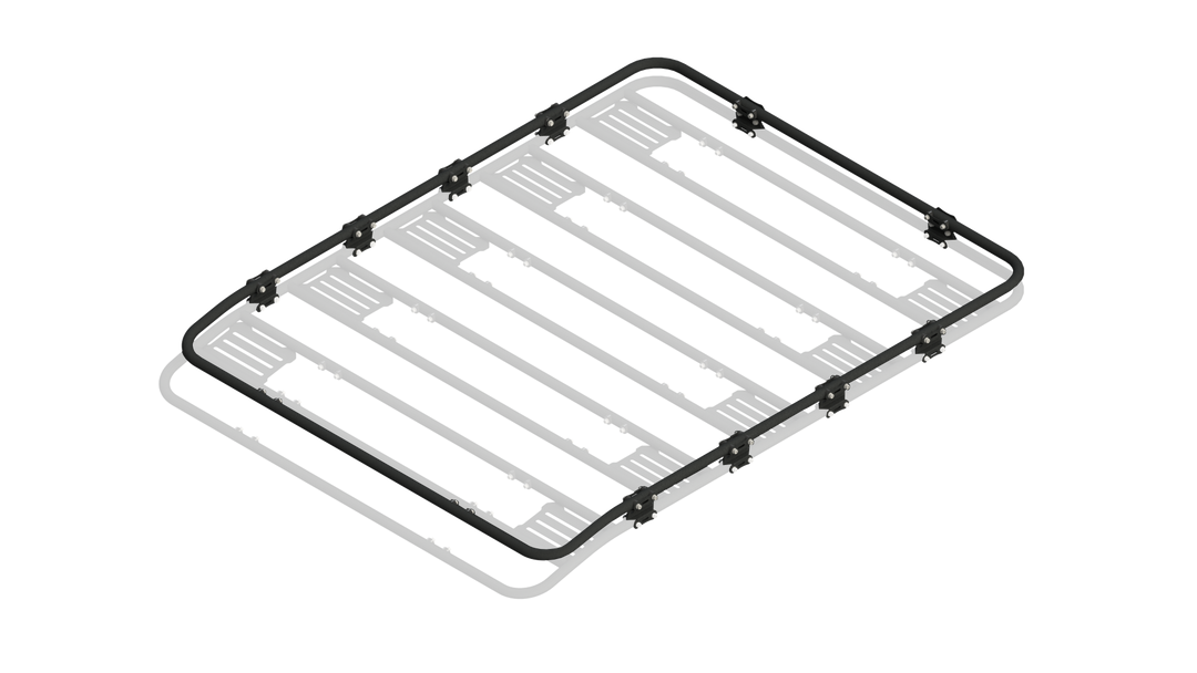 Radius End w/ Short End Double Tap Rail Assembly